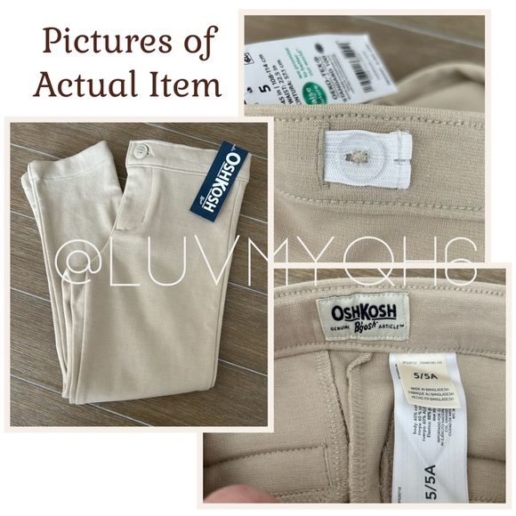 Oshkosh B'gosh Girls Ponte Pants🎉HP🎉 - Picture 2 of 3